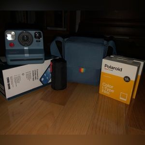 Polaroid Now+ camera with accessories